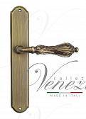Дверная ручка Venezia на планке PL02 мод. Monte Cristo (мат. бронза) проходная