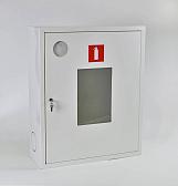 Шкаф для огнетушителя ШПО-113НОБ навесной открытый белый