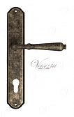 Дверная ручка Venezia на планке PL02 мод. Classic (ант. бронза) под цилиндр