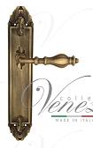 Дверная ручка Venezia на планке PL90 мод. Gifestion (мат. бронза) проходная