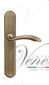 Дверная ручка Venezia на планке PL02 мод. Versale (мат. бронза) проходная