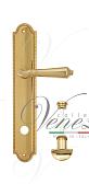 Дверная ручка Venezia на планке PL98 мод. Vignole (полир. латунь) сантехническая