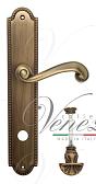 Дверная ручка Venezia на планке PL98 мод. Carnevale (мат. бронза) сантехническая, пово