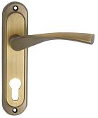 Дверная ручка на планке MSM мод. 405R BR (коричневый) под цилиндр
