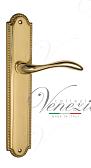 Дверная ручка Venezia на планке PL98 мод. Alessandra (полир. латунь) проходная