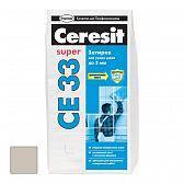 Затирка цементная Ceresit CE 33 Super серая 25 кг