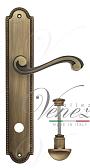 Дверная ручка Venezia на планке PL98 мод. Vivaldi (мат. бронза) сантехническая