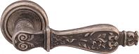 Дверная ручка Melodia мод. Siracusa 465V на розетке 50V (античное серебро)